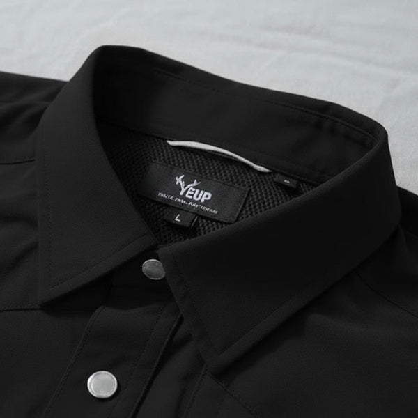 Black Field Polo — Yeup Outfitters, view 6