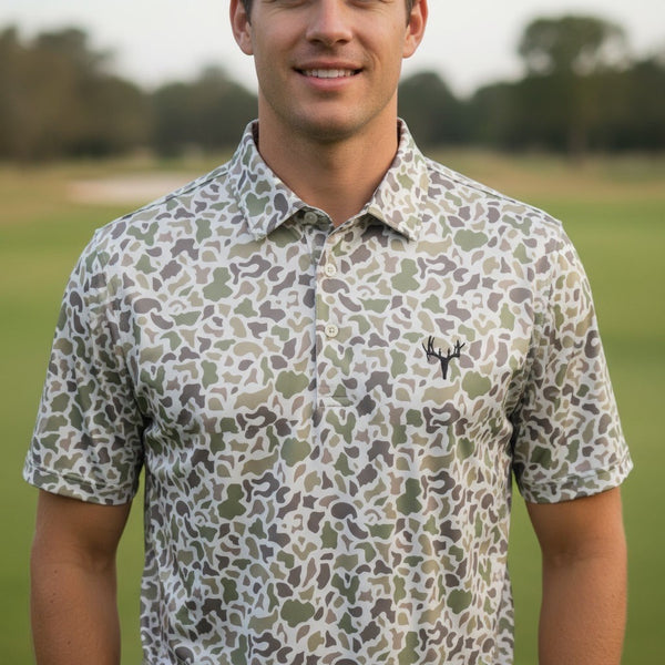 Uvalde Camo - Performance Polo (Deer Icon)