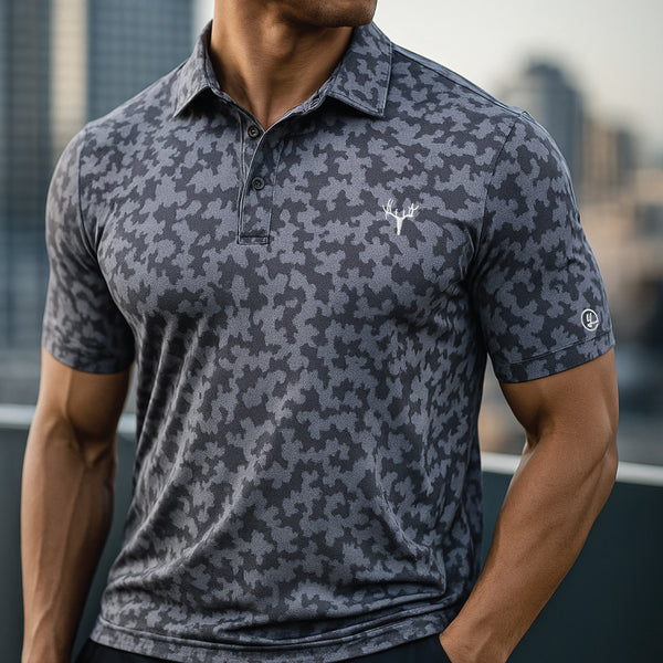 Benton Camo - Performance Polo (Deer Icon)