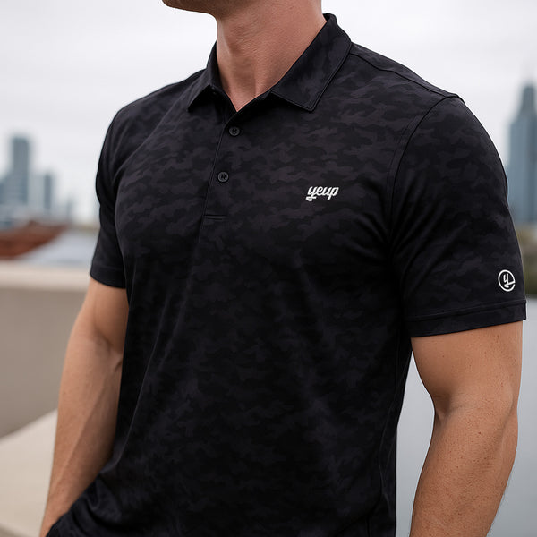 Dark Forest Camo - Performance Polo (Yeup Script)