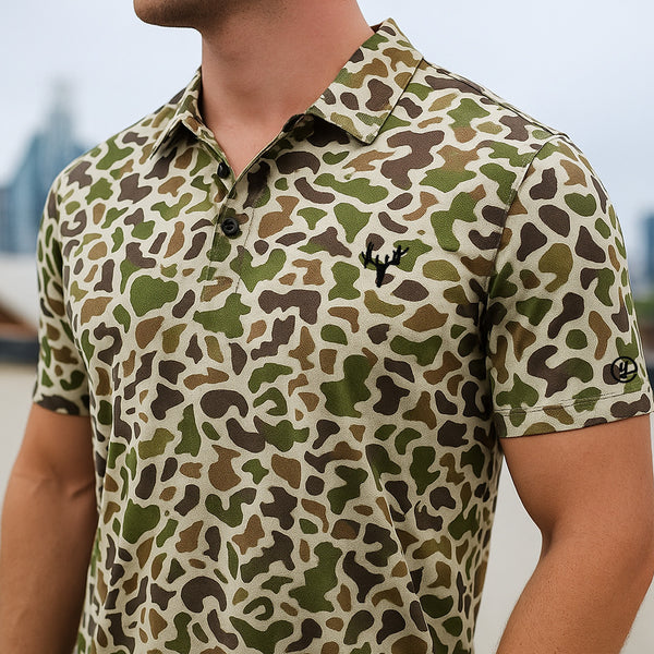 Uvalde Camo - Performance Polo (Deer Icon)