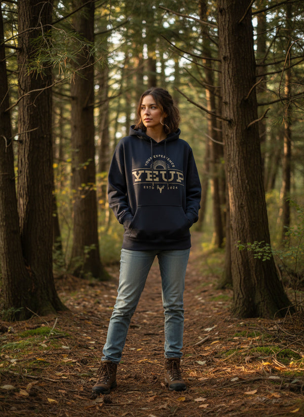 Women's Blue Yeup Experience Campfire Hoodie