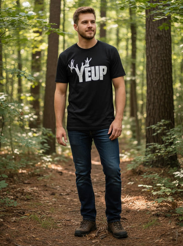 Black Yeup Graphic Tee