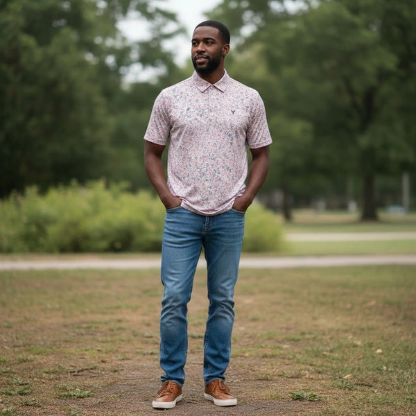 Floral Performance Polo — Yeup Outfitters
