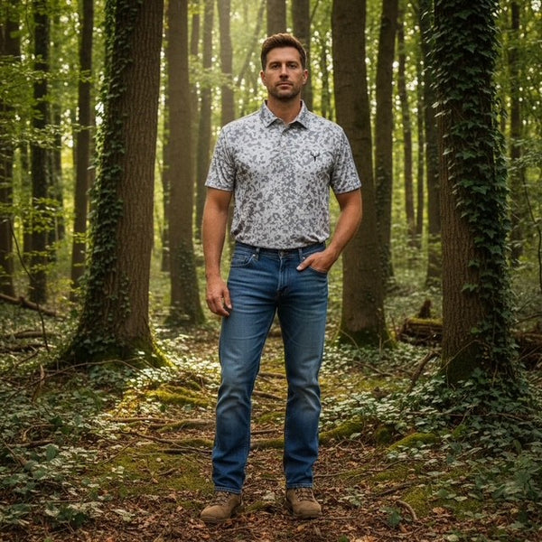 Lipan Camo - Performance Polo (Deer Icon)