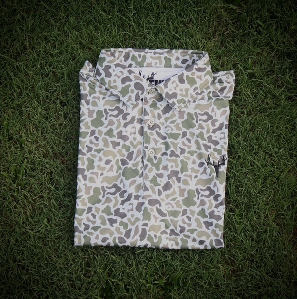 Uvalde Camo - Performance Polo (Deer Icon)