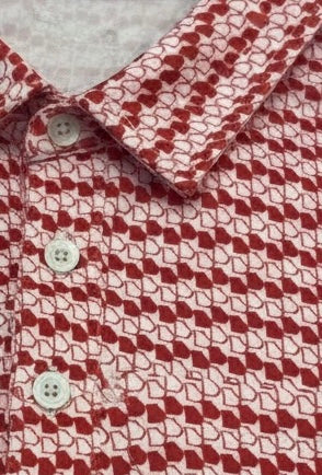 Georgia Map Red Performance Polo — Yeup Outfitters, view 4