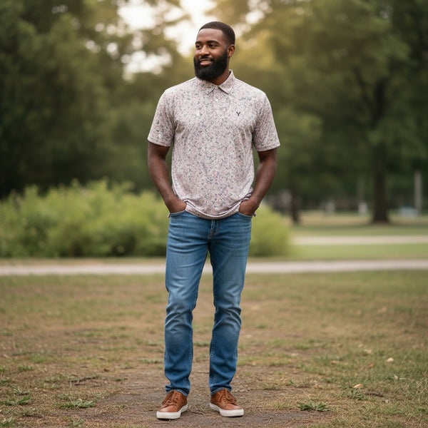 Floral Performance Polo — Yeup Outfitters, view 2