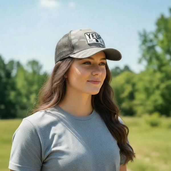 Trucker Hat Camo Yeup Established