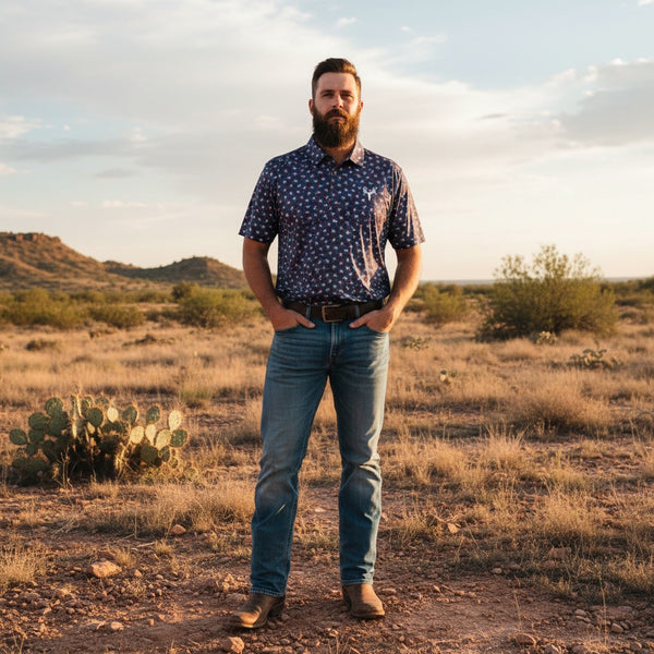 Lucky Texas - Performance Polo (Deer Icon)
