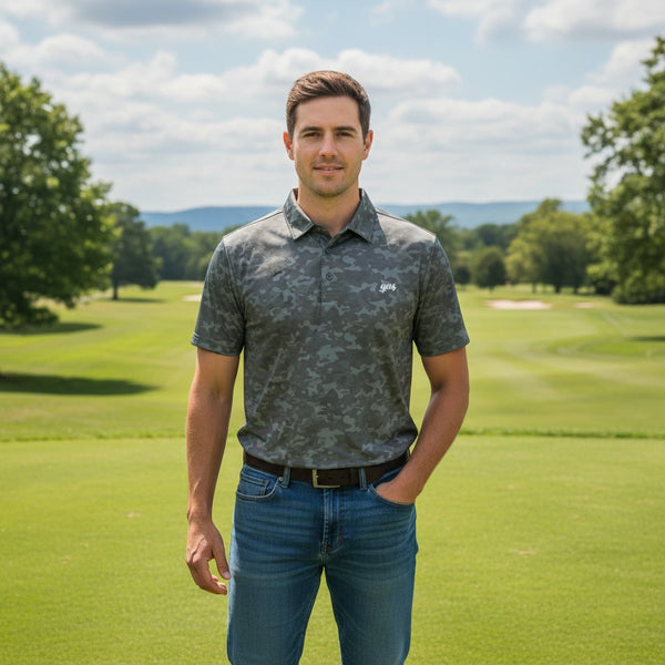 Forest Camo - Performance Polo (Yeup Script)
