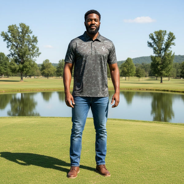 Forest Camo - Performance Polo (Deer Icon)