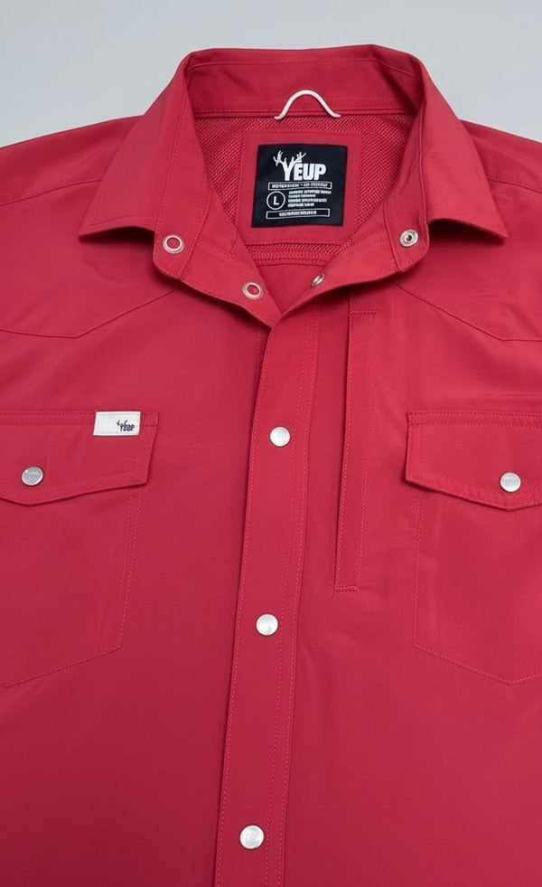 Red Field Polo — Yeup Outfitters, view 5