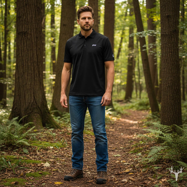 Angus Black - Performance Polo (Yeup Script)