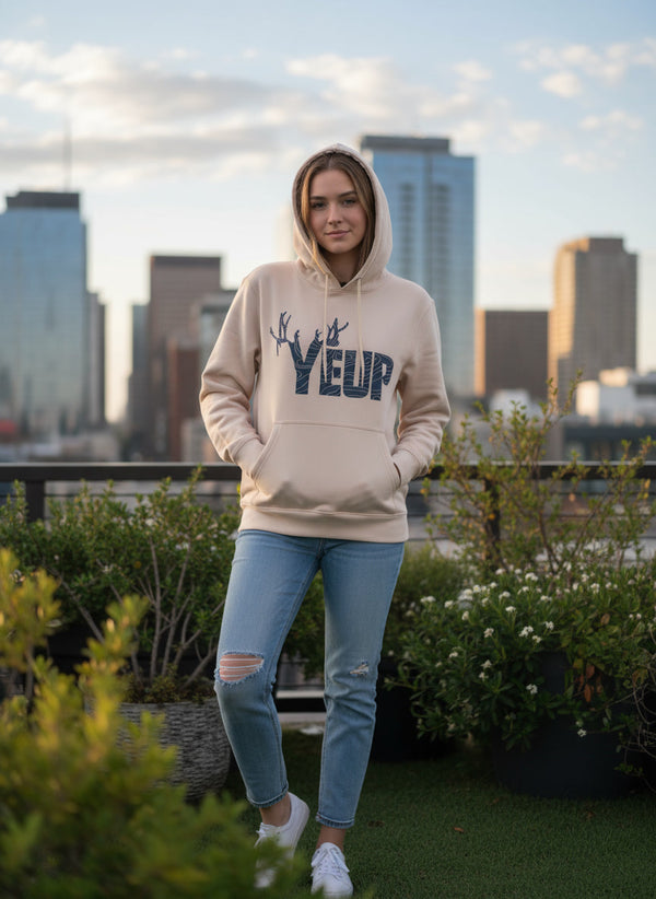 Yeup Women's Beige Campfire Hoodie